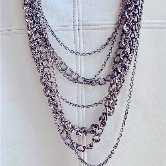 Multi-layer chain necklace - Picture 3 of 7